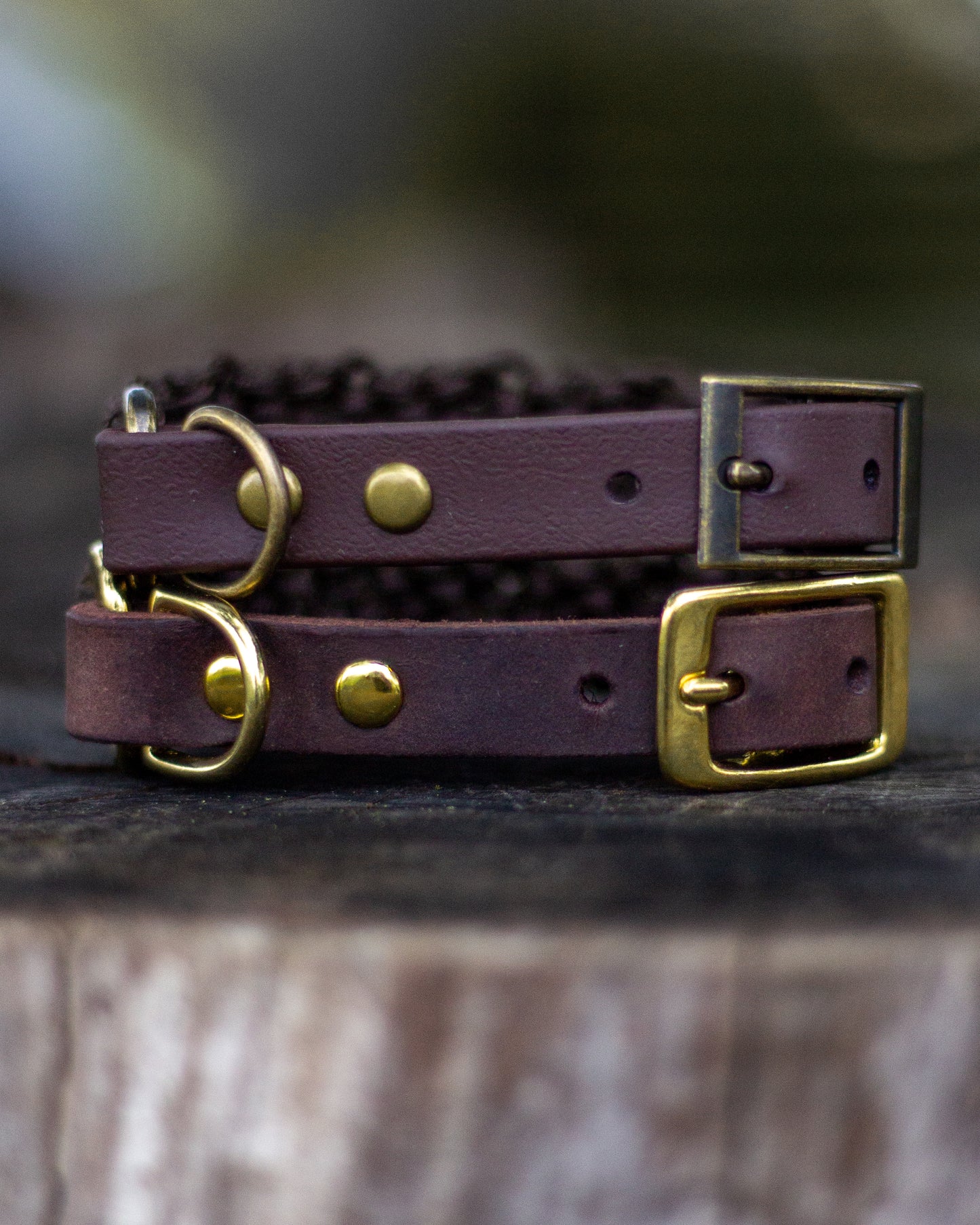 21-24cm - Espresso/Läder/Mässing