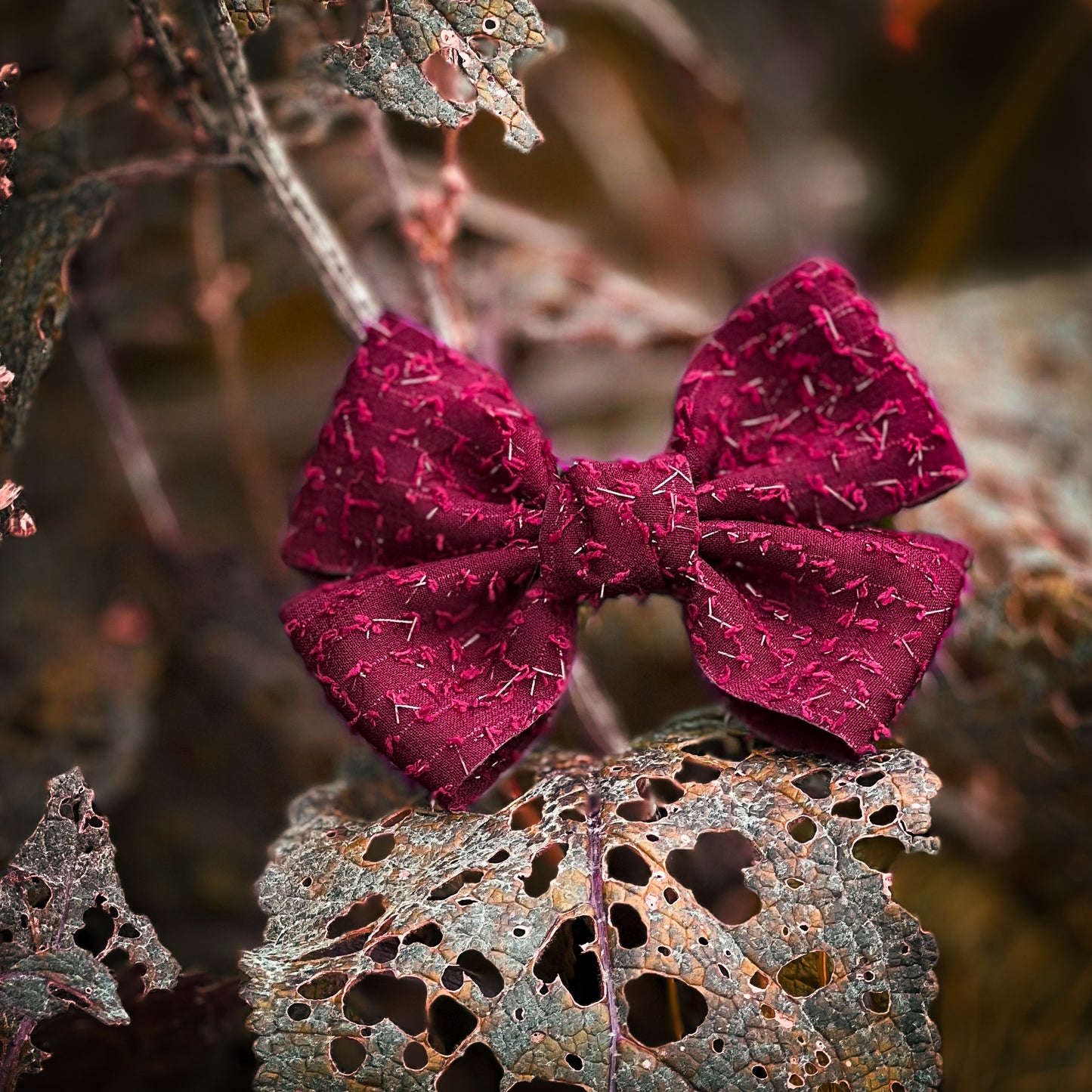 Bow - Burgundy