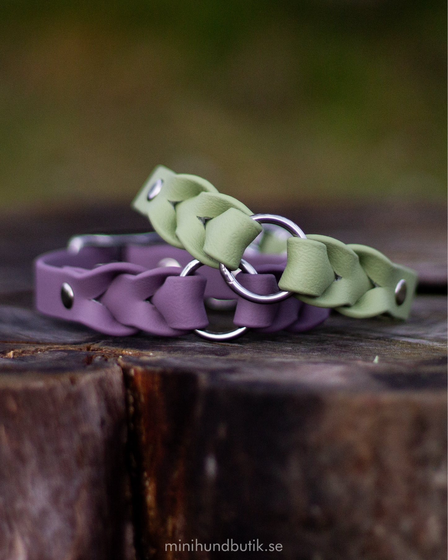 Klassiska färger: BioThane®-halsband
